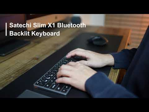 Satechi Slim X1 Bluetooth Backlit KeyboardとApple純正Magic Keyboardの打鍵音