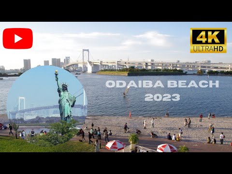 2023 Tokyo Odaiba Beach Golden Week Walking Tour In 4k