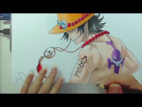 Speed Drawing - Portgas D. Ace (One Piece)