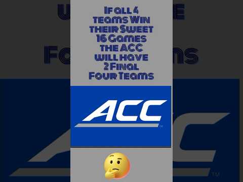 #ACC is a Weak Conference BUT Has 4 Teams in the Sweet 16