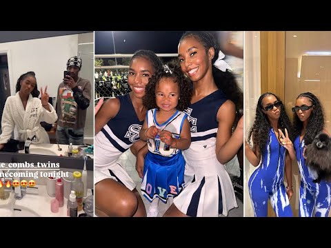 Diddy's Twins Jessie & D’Lila Receive Their Championship Rings at Sierra Canyon’s Homecoming Game