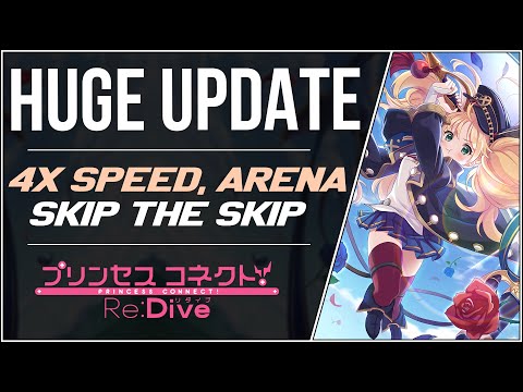 Biggest Update Yet! Hidden QoLs, 4x Speed, Huge Arena Changes, Fast Rank | Princess Connect! Re:Dive