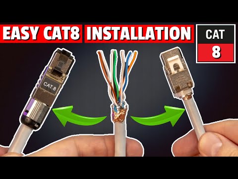 CAT 8 CONNECTOR INSTALLATION - CAT 8 PLUG & JACK INSTALL