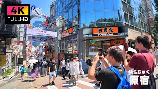 【4K】夏休みの原宿をぐるっと散歩 (Jun. 2024) | Walk around  Harajuku during summer vacation.