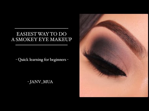 EASIEST SMOKEY EYES EVER 😍 | TUTORIAL FOR BEGINNERS 🖤🤎🖤 | JANV_MUA #smokeyeyes #eyemakeup