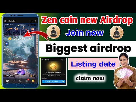 Zen coin listing date। zen coin airdrop kab aayega। zen coin airdrop listing date। Zeincoin Airdrop