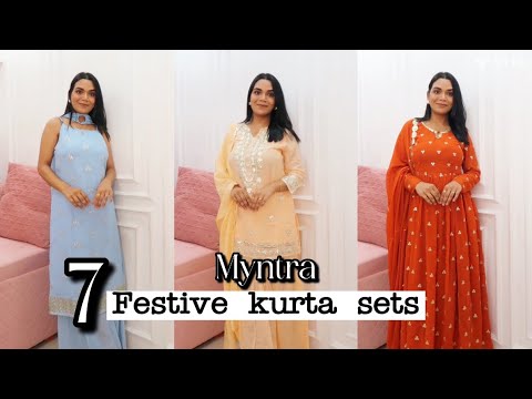 Affordable Festive Kurta sets from Myntra |