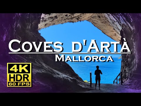 Coves d'Artà Mallorca Spain 4K 60fps HDR (UHD) Dolby Atmos 💖 The best places 👀 walking tour