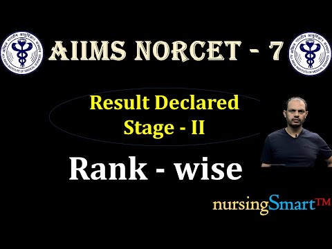 NORCET - 7 Stage II Rank Wise Result || किस Rank तक मिलेगा Selection #norcet #norcet07