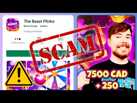 MrBeast Plinko App SCAM! Fake The Beast Plinko App