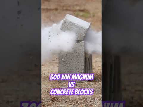 300win Vs Concrete Blocks! #ozziereviews #gun #shooting #slowmotion #firearms #rifle #300winmag