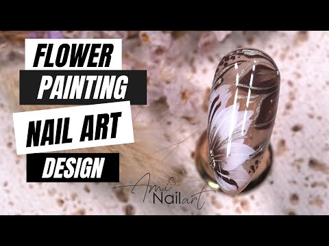 FLOWER PAINTING NAIL ART DESIGN