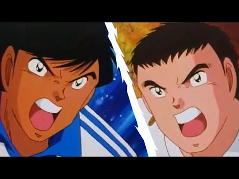 Japan vs RJ7 Re-match Raiju Shot -Captain Tsubasa J #anime #soccer #football #manga #hyuga #tsubasa