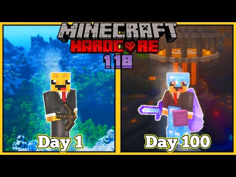 I Survived 100 Days in 1.18 Hardcore Minecraft... Here's What Happened