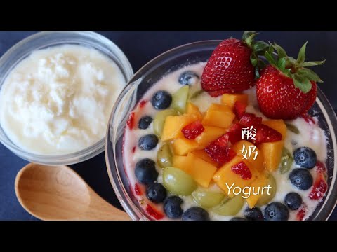 Homemade Yogurt| Healthy & Easy recipe| 家庭版酸奶，无添加更健康，简单易学，和小时候喝的瓶装酸奶一个味儿❤️