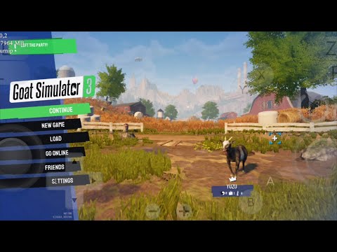 Goat Simulator 3 Uzuy Android Switch Emu Test Xiaomi11TPro 12/256 Snapdragon888 Gameplay