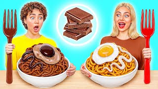 Real Food vs Chocolate Food Challenge | Amazing Cooking Hacks by Multi DO Challenge