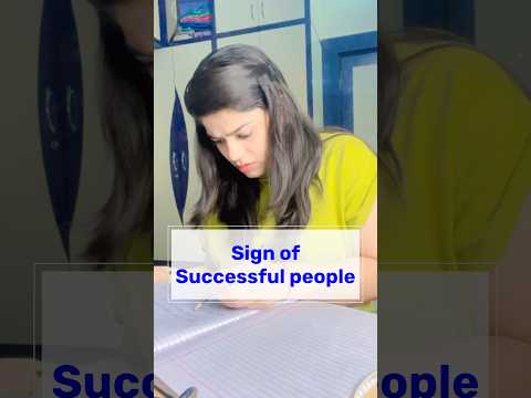 Sign of Successful Persons 🎯successful persons habit ✨#studymotivation #study #ca #cs #cma #upsc