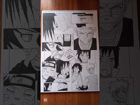 Drawing everyday till I reach 1k subs (Day87) #shorts #2ba_vartist #anime  #naruto #manga