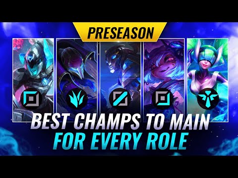 3 BEST MAINS in EVERY ROLE For The Preseason - League of Legends Patch 12.22