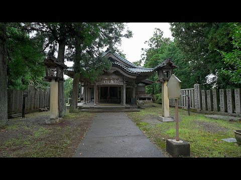 Walking tour Kotohira shrine Japan [4KHDR]散策 金刀比羅山宮 福井県丹生郡