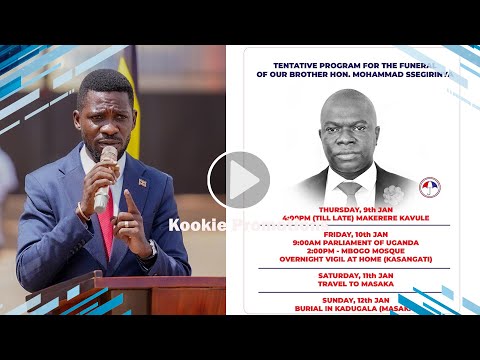 Bobi wine ayogerako eri Abantu aba NUP Ku HON SSegirinya