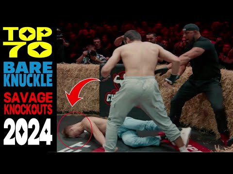 TOP 70 BARE KNUCKLE "BRUTAL" BEST KNOCKOUTS OF THE YEAR 2024.