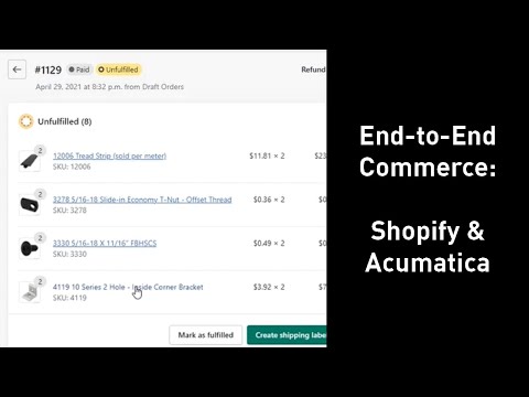 End-to-End Commerce with Shopify and Acumatica