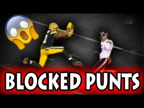 Football Blocked Punts (NFL, NCAA, CFL)