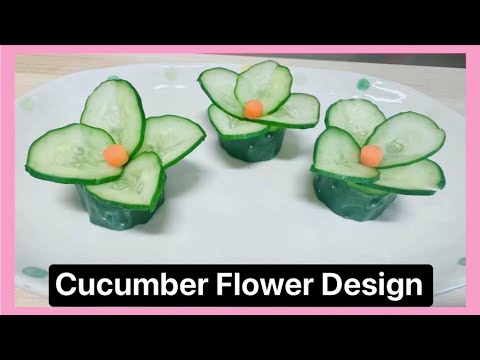 Making Cucumber into Art| Food Design Hacks 😍🤩 #foodart #fooddesign