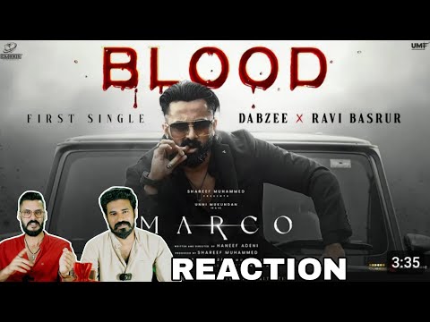 Marco First Single BLOOD Song Reaction | Unni Mukundan Dabzee Ravi Basrur | Entertainment Kizhi