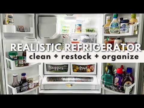 REALISTIC REFRIGERATOR ORGANIZATION | Clean & Organize A Fridge With These Functional Tips & Ideas