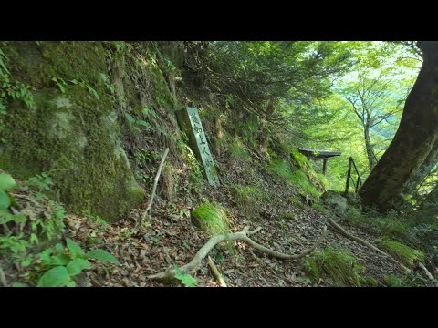 -Walking Tour- Imogadaira Abandoned Village and Rennyokutsu Cave -Japan[4KHDR]散策- 芋ヶ平廃村と蓮如窟　散策