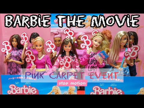 Barbie the movie Pink Carpet Event Dolls (Stop motion)