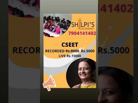 CSEET - record + live !𝑳𝒂𝒔𝒕 𝒇𝒆𝒘 𝒅𝒂𝒚⏳Contact+917901 41402