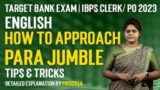 How to Approach | Para Jumble | IBPS Clerk & PO 2023 | English by Priscilla | Veranda Race Banking