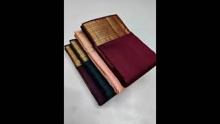 Pure kanchipuram silk saree8600+$ 8919916834 colors also available #link provided check description