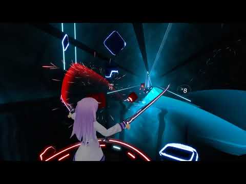 BeatSaber - Hiiro Gekka Kyousai no Zetsu (緋色月下、狂咲ノ絶 1st Anniversary Remix)