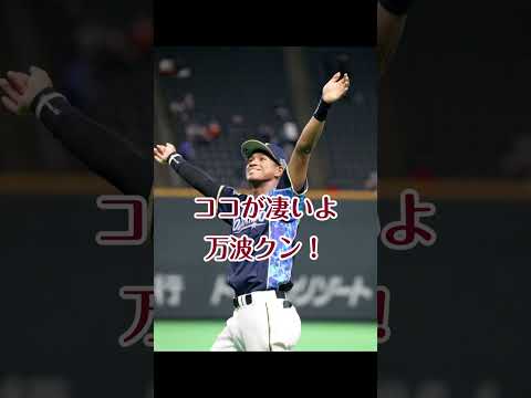 ここが凄いよ万波中正。#プロ野球 #日ハム #ファイターズ #スポーツ #好プレー