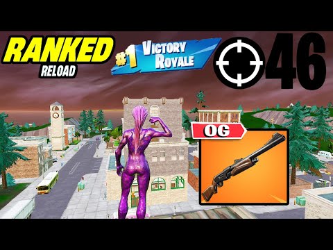 46 Elimination Solo Vs Squads "Ranked RELOAD" Elite Gameplay Wins (Fortnite PS4 Controller On PC)