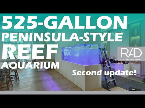 ADDING SAND, SALTWATER, MARCO ROCK AND AQUAROCHE ROCK TO THIS 525-GALLON REEF AQUARIUM - UPDATE TWO!