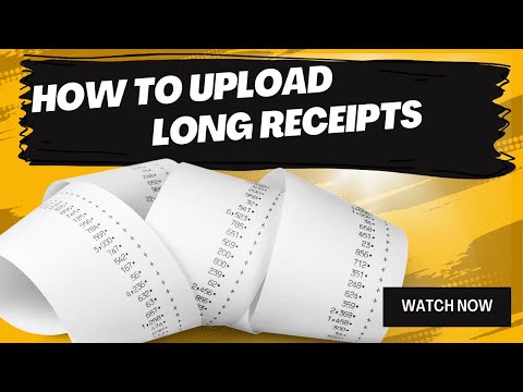 How To Save a Long Receipt on SimplyWise