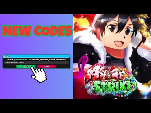 NEW ANIME STRIKE SIMULATOR XMAS UPDATE CODES!!! \ Roblox Anime Strike Simulator