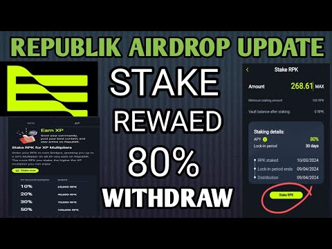 Republik App Airdrop New Update Big Staking Reward ||Republik announce Big rewad Satke and Withdraw