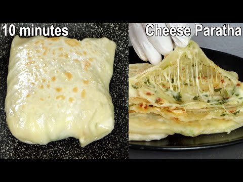 Cheese Paratha in 10 minutes! Such easy and tasty cheese bread you can cook everyday!