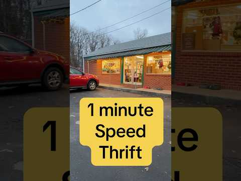 Got a minute? Speed thrift is a thang!! Let’s go!! #thrift #earlysvilleexchange #speedthrift