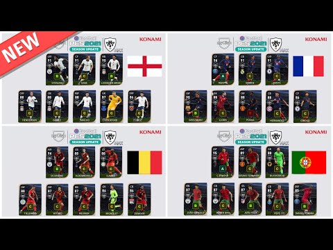 NEXT NATIONAL SELECTION BELGIUM × FRANCE × PORTUGAL & ENGLAND MAX RATINGS | PES 21 MOBILE/ COUNSEL