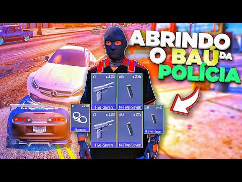 ROUBANDO O BAU DA POLICIA COM MOD MENU GTA RP