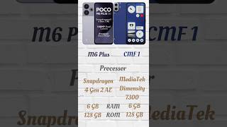 Poco M6 Plus vs CMF Phone 1 *Comparison* #technoultra #shorts