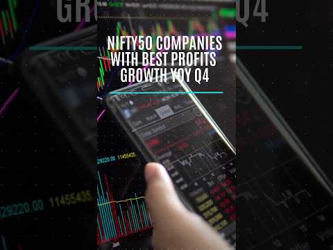 Nifty50 Companies with Best Profit Growth YOY In Q4 #adani #britannia #indusind #maruti #hero #icici